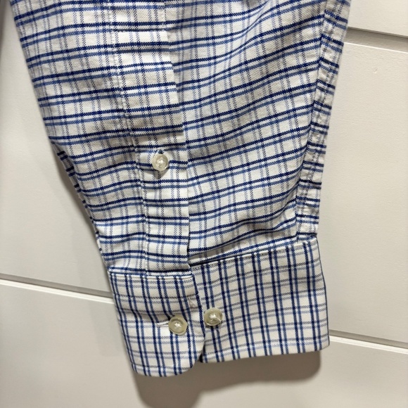Lands' End white and blue button down shirt size 2XL Tall - Picture 9 of 14